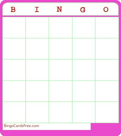 Ubegrænset Custom Bingo Card Creator Kort Gratis Pdf Udskrivbart spil, Title: BINGO